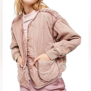 Free People quilted dolman jacket, size L!